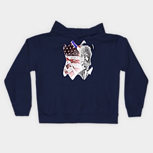 Martin luther king flag usa No violence Kids Hoodie